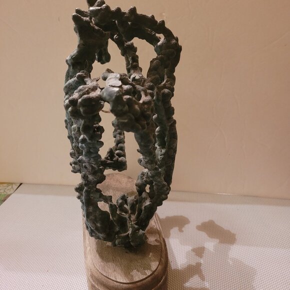 UNIQUE ORGANIC PIECE OF ART! Cast Bronze Ant Hill Sculpture - VINTAGE- BRUTALIST - Picture 14 of 16